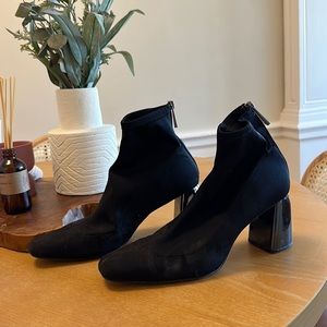 Zara black booties